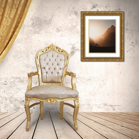 Rage, Rage Against The Dying Of The Light. Gold Ornate Wood Framed Art Print with Double Matting by Regius Polgar, Zoltan
