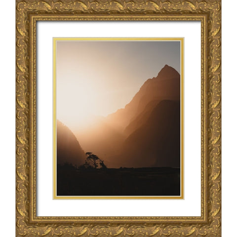 Rage, Rage Against The Dying Of The Light. Gold Ornate Wood Framed Art Print with Double Matting by Regius Polgar, Zoltan