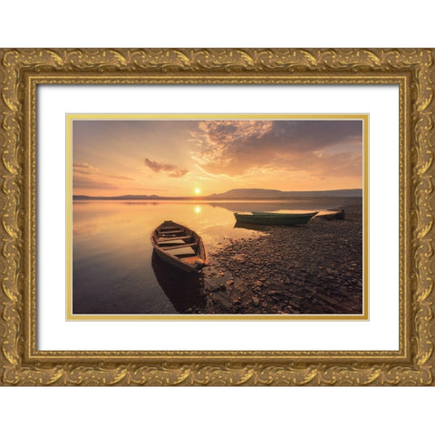 Z Gold Ornate Wood Framed Art Print with Double Matting by Kupratsevich, Dmitry