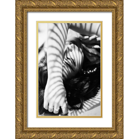 Hase Gold Ornate Wood Framed Art Print with Double Matting by Washimi, Masatoshi