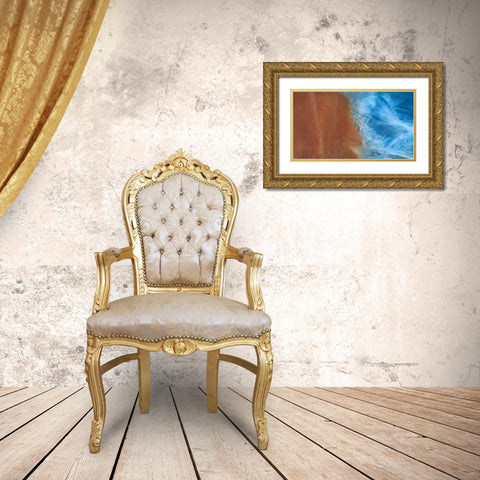 Clash Gold Ornate Wood Framed Art Print with Double Matting by Xu, Mei