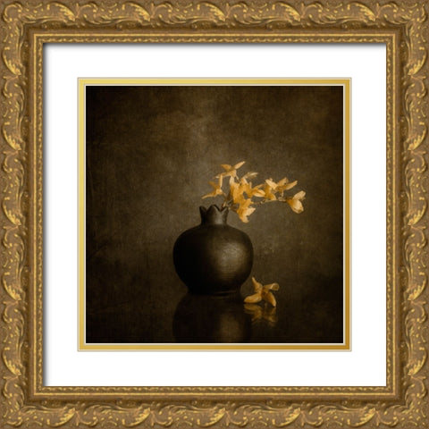 Calm Emotions Gold Ornate Wood Framed Art Print with Double Matting by Kiral, Cicek