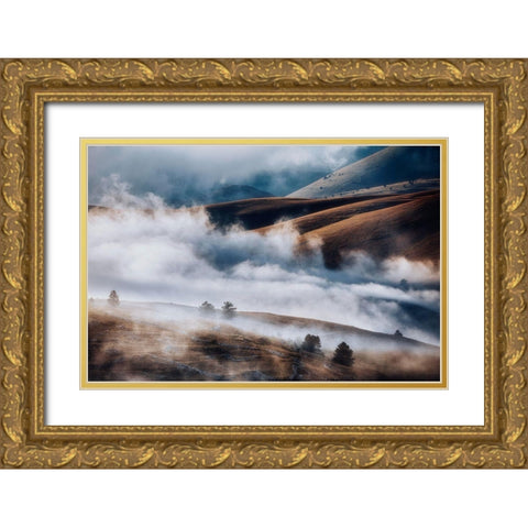 Deep Breath Gold Ornate Wood Framed Art Print with Double Matting by Riccardo Iacomino, Francesco