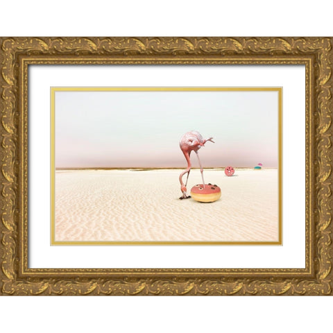 Donutbeach Gold Ornate Wood Framed Art Print with Double Matting by Von Diepenbroek, Christine