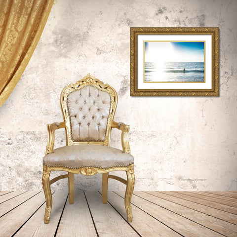 Seaglare Gold Ornate Wood Framed Art Print with Double Matting by Belotti, Nicola
