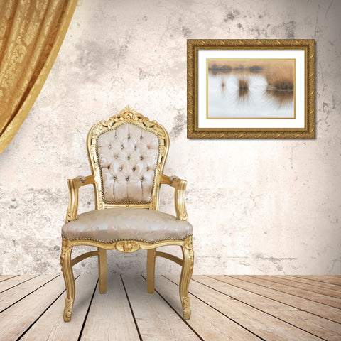 Piping Straw Gold Ornate Wood Framed Art Print with Double Matting by Cornelis, Ann