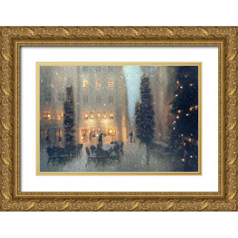 Christmas Mood Gold Ornate Wood Framed Art Print with Double Matting by Schleicher-Schwarz, Roswitha