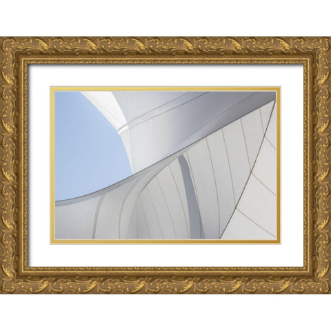 Canvas Gold Ornate Wood Framed Art Print with Double Matting by Claes, Gilbert