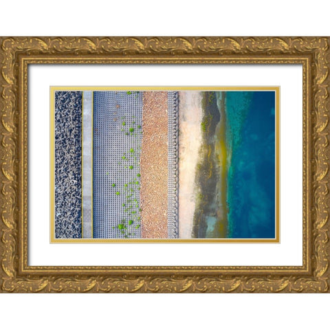 Layers Gold Ornate Wood Framed Art Print with Double Matting by Chan, Mozart