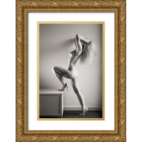 Tension Gold Ornate Wood Framed Art Print with Double Matting by Brackstone, Mel