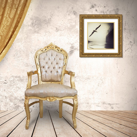 The Tide Gold Ornate Wood Framed Art Print with Double Matting by Flour, Piet
