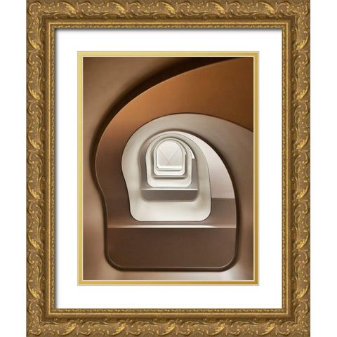 Looking Up Gold Ornate Wood Framed Art Print with Double Matting by Reichert, Renate