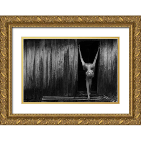Whitney Gold Ornate Wood Framed Art Print with Double Matting by Fritz, Ray