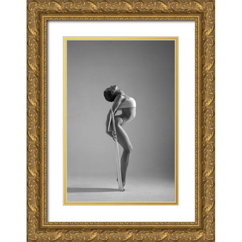 Lada Gold Ornate Wood Framed Art Print with Double Matting by Sleta, Natalya