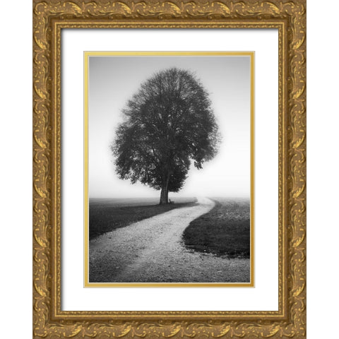 Poet Gold Ornate Wood Framed Art Print with Double Matting by Schulz, Alexej