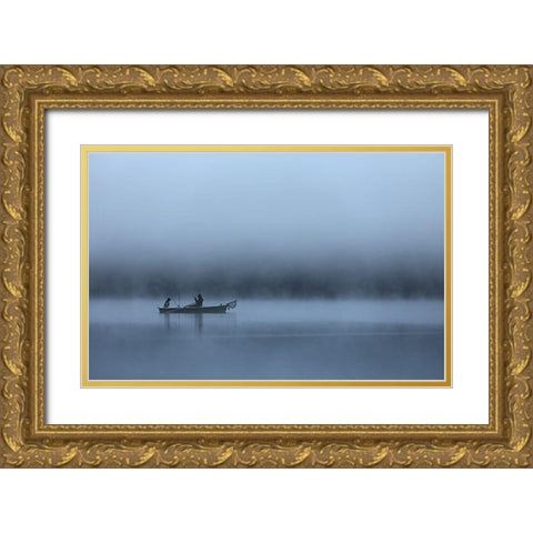 Best Companion Gold Ornate Wood Framed Art Print with Double Matting by Hermann, Uschi