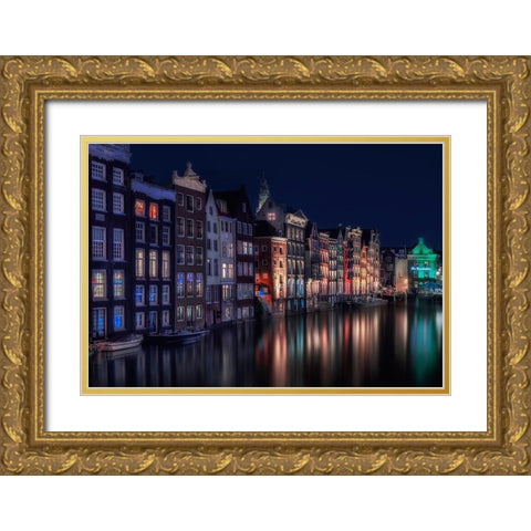 Amsterdam Colors Ii Gold Ornate Wood Framed Art Print with Double Matting by Osuna, Fran