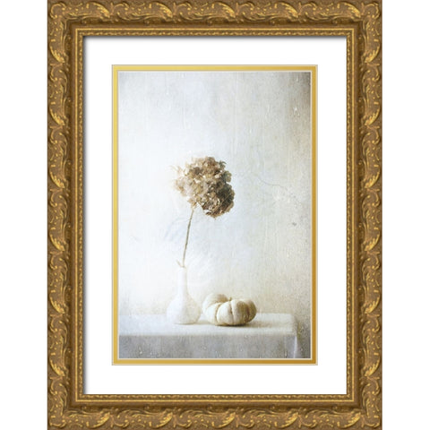 Autumn Feelings Gold Ornate Wood Framed Art Print with Double Matting by Devos, Delphine