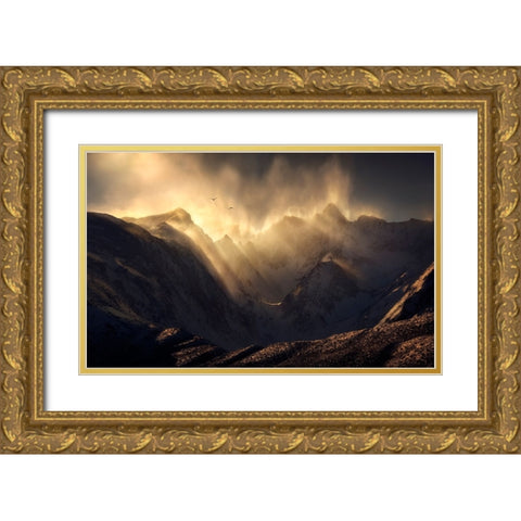 Polterzeitgeist Gold Ornate Wood Framed Art Print with Double Matting by Dyar, Ryan