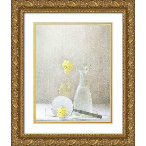 Qnatureq Is What We See Gold Ornate Wood Framed Art Print with Double Matting by Devos, Delphine