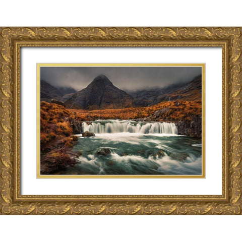 Visions Of Scotland I Gold Ornate Wood Framed Art Print with Double Matting by Popan, Adrian