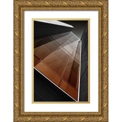 Reflection Gold Ornate Wood Framed Art Print with Double Matting by Endermann, Rolf