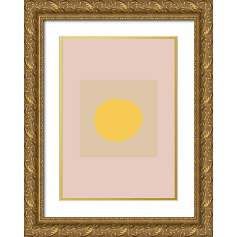 The Sun Gold Ornate Wood Framed Art Print with Double Matting by 1x Studio
