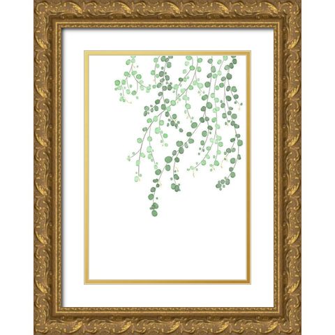 Birch Tree Gold Ornate Wood Framed Art Print with Double Matting by 1x Studio II
