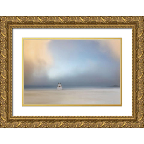 Silent Moments Gold Ornate Wood Framed Art Print with Double Matting by Hermann, Uschi