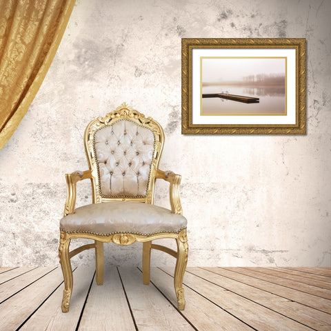 Lost Model... Gold Ornate Wood Framed Art Print with Double Matting by Londal, Leif