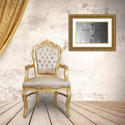 Between Sky And Water Gold Ornate Wood Framed Art Print with Double Matting by Faletkin, Mikhail