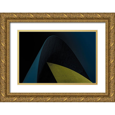 Auditorio De Tenerife Gold Ornate Wood Framed Art Print with Double Matting by Schuster, Inge