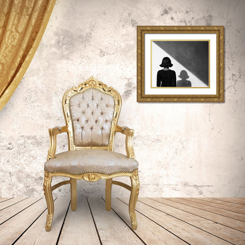 Untitled Gold Ornate Wood Framed Art Print with Double Matting by Skip, Anthony