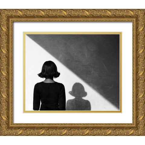 Untitled Gold Ornate Wood Framed Art Print with Double Matting by Skip, Anthony