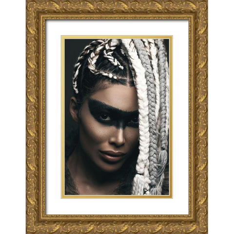 Zorro! Gold Ornate Wood Framed Art Print with Double Matting by Behzadi, Amir