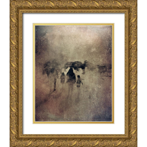 My Street Dreams Gold Ornate Wood Framed Art Print with Double Matting by Vural, Yalim