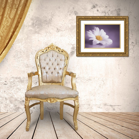 Soft Was The Light Gold Ornate Wood Framed Art Print with Double Matting by Kiral, Cicek