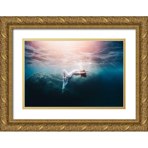Sofie Gold Ornate Wood Framed Art Print with Double Matting by Lopresti, Davide