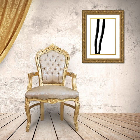 Pins Gold Ornate Wood Framed Art Print with Double Matting by 1x Studio II