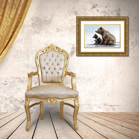 Profiles Gold Ornate Wood Framed Art Print with Double Matting by Damico, Giuseppe