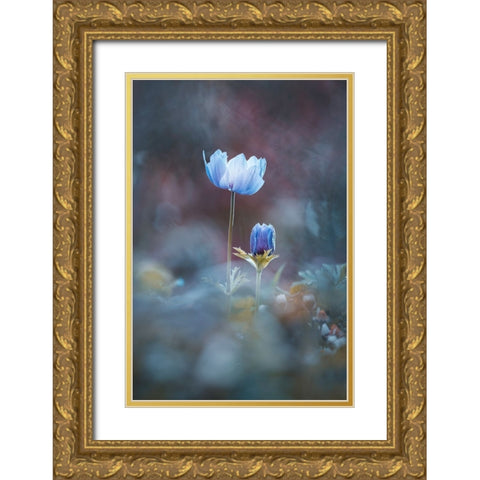 Growing Up Gold Ornate Wood Framed Art Print with Double Matting by BRAVIN, Fabien