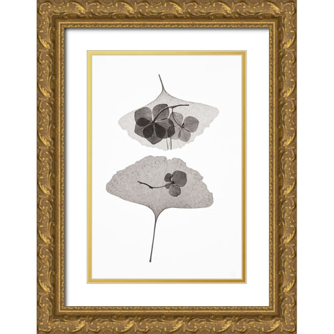 Botanical 35 Gold Ornate Wood Framed Art Print with Double Matting by Lenka