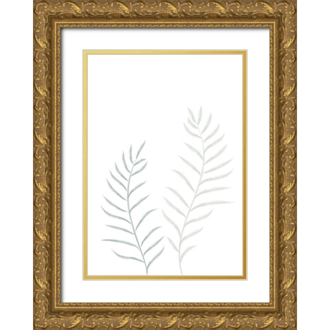 Pale Plants Gold Ornate Wood Framed Art Print with Double Matting by 1x Studio II