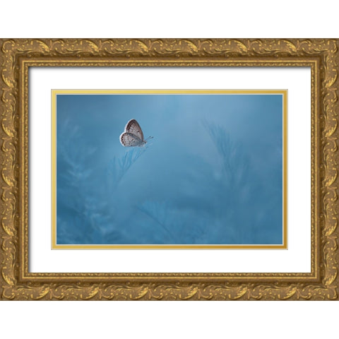 Waiting Gold Ornate Wood Framed Art Print with Double Matting by Pamungkas, Edy