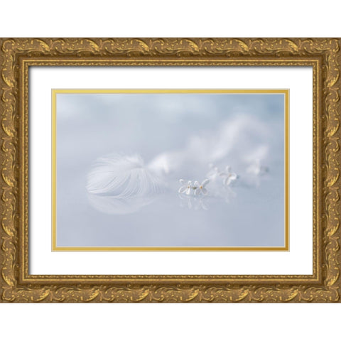 Leitmotiv Of Spring... Gold Ornate Wood Framed Art Print with Double Matting by Kopcev, Igor