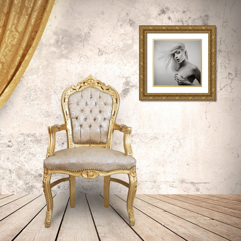 Sensusal Beauty [Michaela P] Gold Ornate Wood Framed Art Print with Double Matting by Krystynek MQEP, Martin