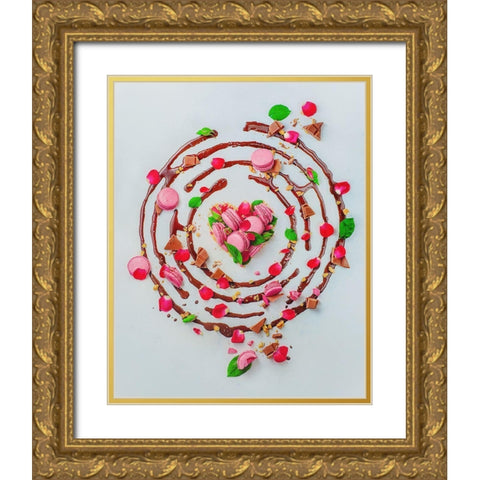 My Hungry Valentine (Sweet Version) Gold Ornate Wood Framed Art Print with Double Matting by Belenko, Dina
