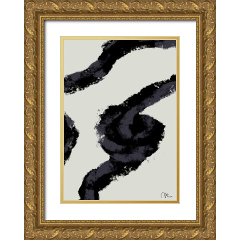 Rope Gold Ornate Wood Framed Art Print with Double Matting by 1x Studio II