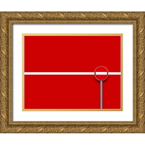 Online Gold Ornate Wood Framed Art Print with Double Matting by Novillo, Alfonso