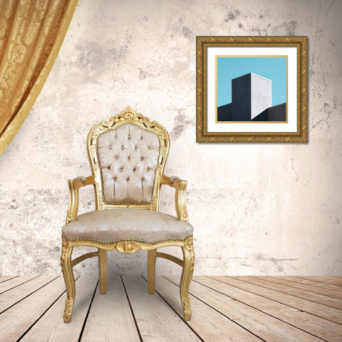 Minimal Gold Ornate Wood Framed Art Print with Double Matting by Khorsand, Parsoa